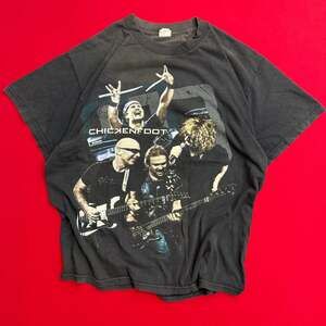 Vintage Y2K Chickenfoot The World 2009 Tour Faded AAA Mens Large Black T-Shirt B